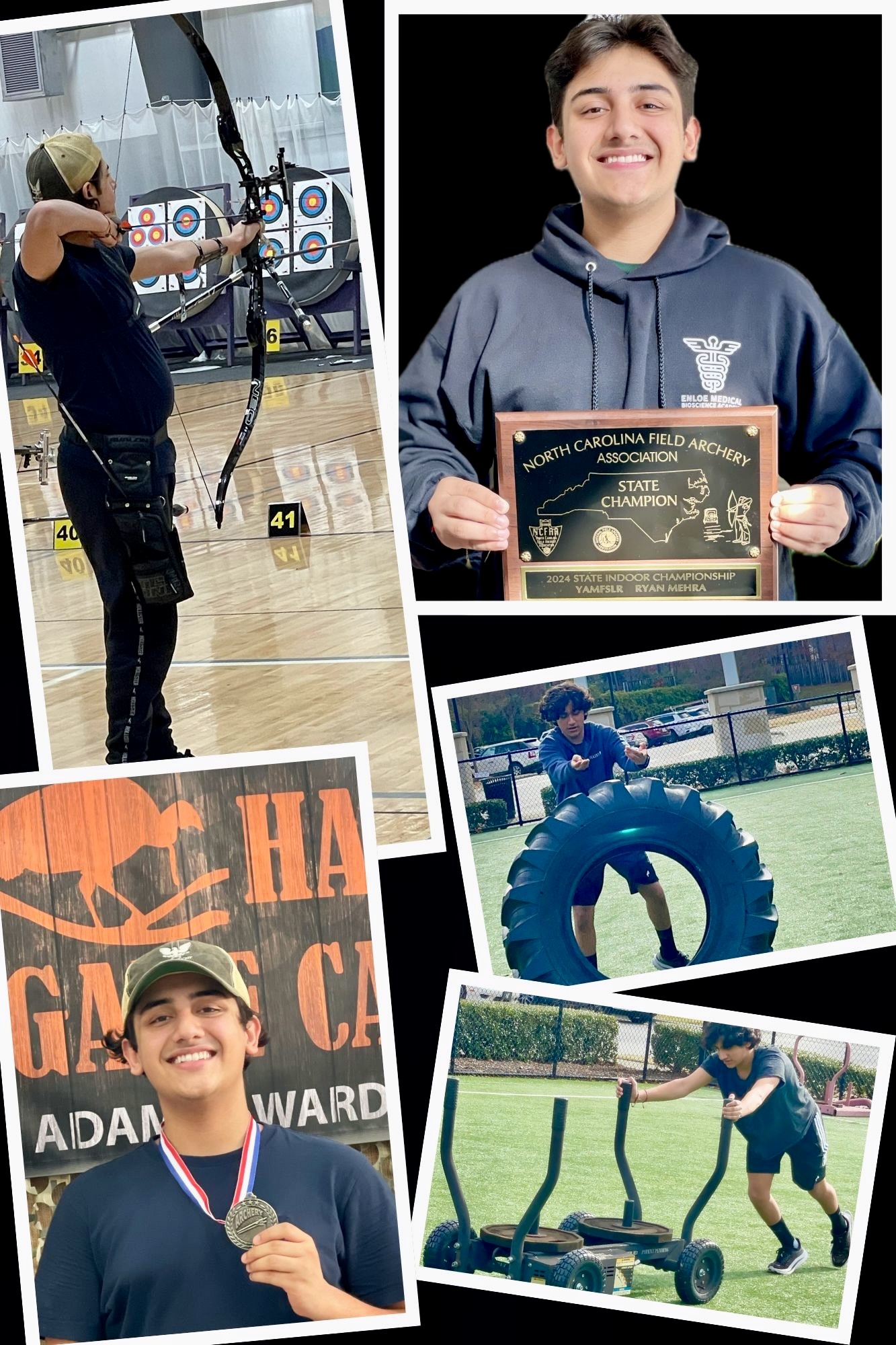 Early practice—blank bale, notebook, and small corrections